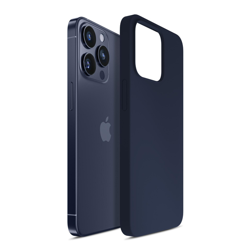 Apple iPhone 16 Pro - 3mk Silicone Case Dark Navy
