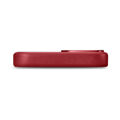 iCarer Case Leather genuine leather case cover for iPhone 14 Plus red (MagSafe compatible)