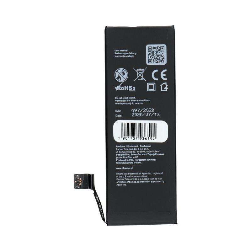 Bateria do iPhone SE 1624 mAh  Blue Star HQ