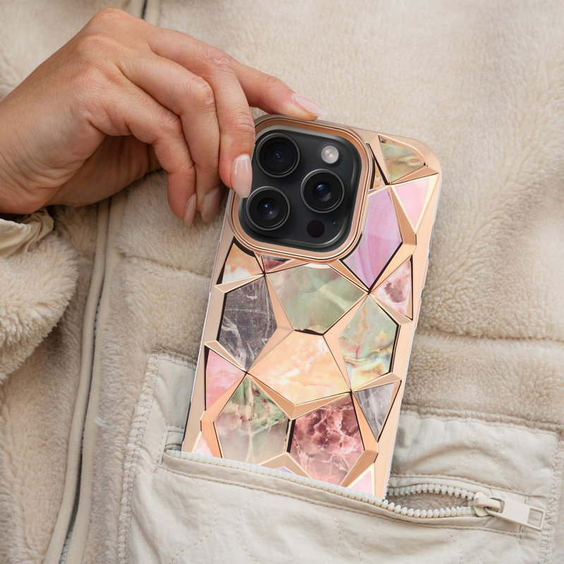 Futerał TWINKI do IPHONE 15 PRO złoty
