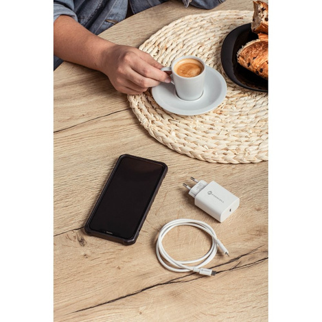 Forcell Ładowarka Sieciowa ze złączem USB typ C i kablem lightning - 3A 20W z funkcją ładowania PD i QC 4.0
