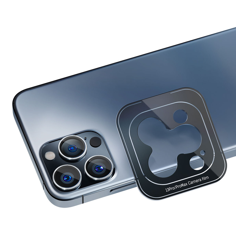 3MK Lens Protection Pro iPhone 15 Plus 6.1" niebieski/blue Ochrona na obiektyw aparatu z ramką montażową 1szt.