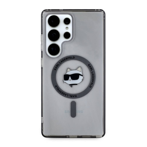 Etui Karl Lagerfeld Button Choupette Head Printed Logo MagSafe Samsung Galaxy S25 Ultra czarny