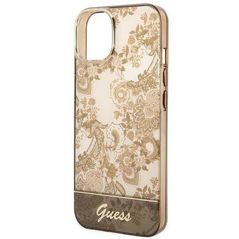 Guess Porcelain Collection - Etui iPhone 14 Plus (ochre)