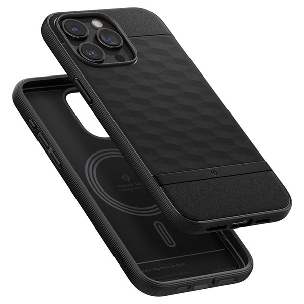 Case APPLE IPHONE 15 PRO Caselogy Parallax Mag MagSafe Matte black