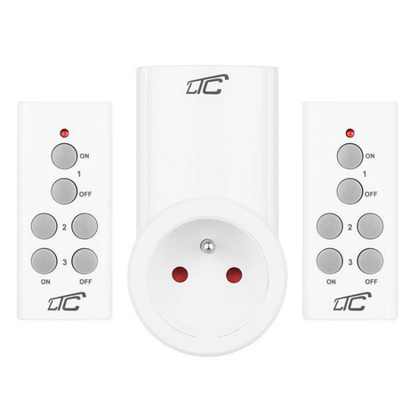 Gniazdo sieciowe sterowane pilotem x2 LTC