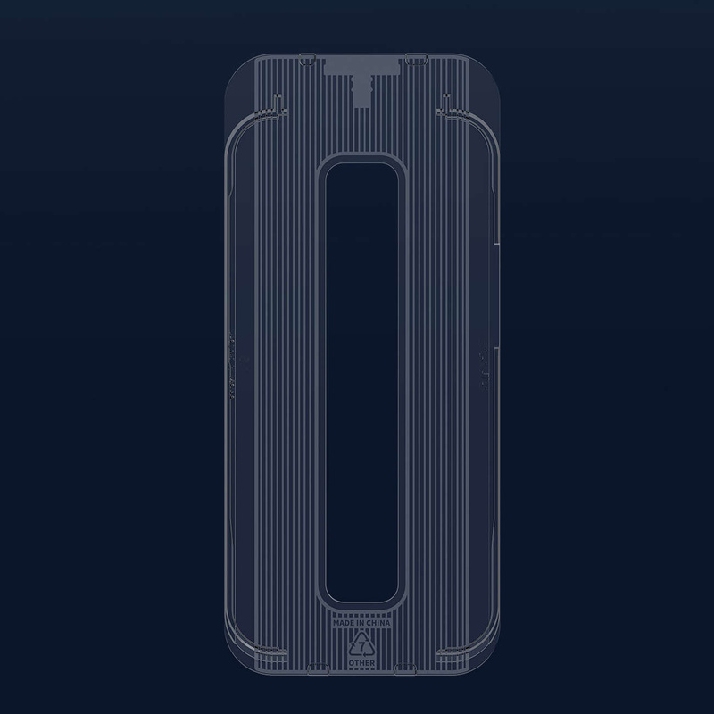 Baseus Vollbild-Hartglas für iPhone 14 Plus / 13 Pro Max mit Lautsprecherabdeckung 0,4 mm + Montageset
