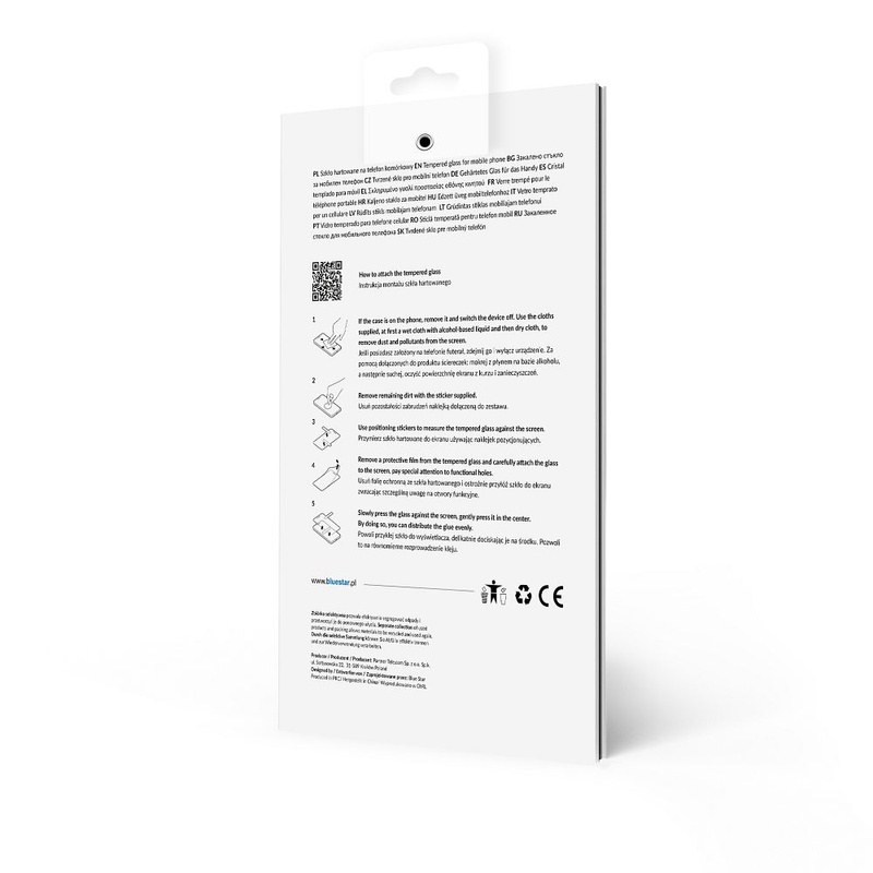 Szkło hartowane Blue Star 5D - do Samsung A15 5G (full glue/case friendly) - czarny