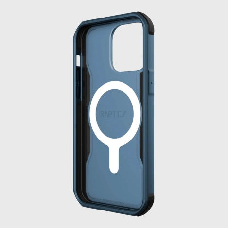 Raptic X-Doria Fort Case iPhone 14 Pro Max mit gepanzerter blauer MagSafe-Hülle