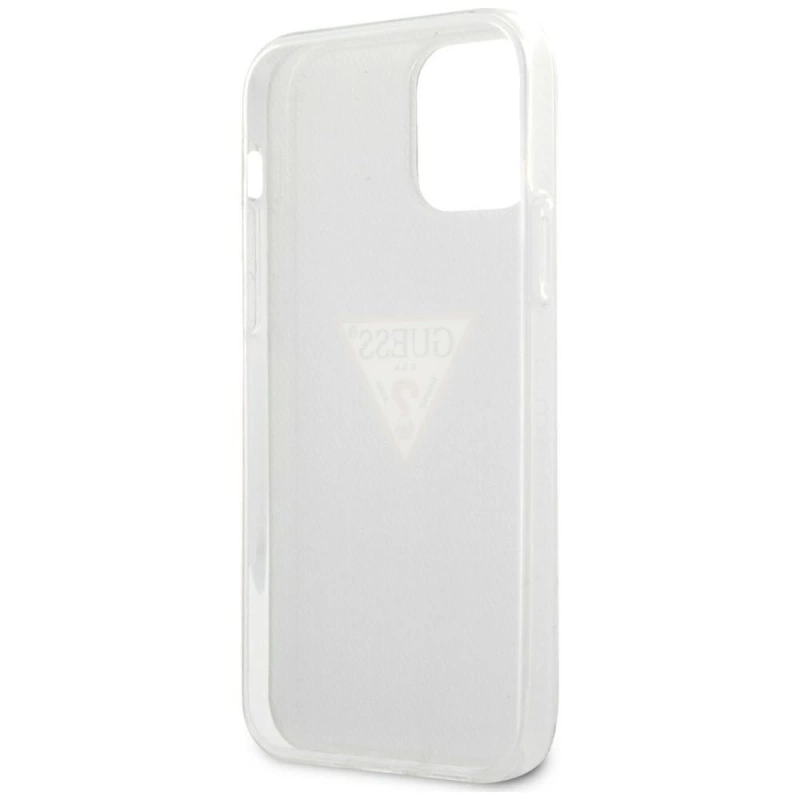 Guess Denim Triangle Dk - Etui iPhone 12 Mini (granatowy)
