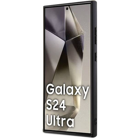 Etui BMW Leather Carbon na Samsung Galaxy S24 Ultra - czarne