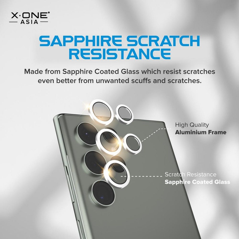 Szkło szafirowe X-ONE na obiektyw aparatu Camera Armor - do Samsung Galaxy S23/S23 Plus