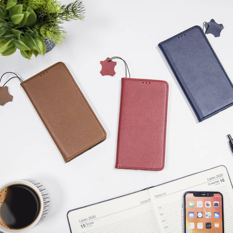 Etui skórzane Smart Pro do iPhone 11 bordowy