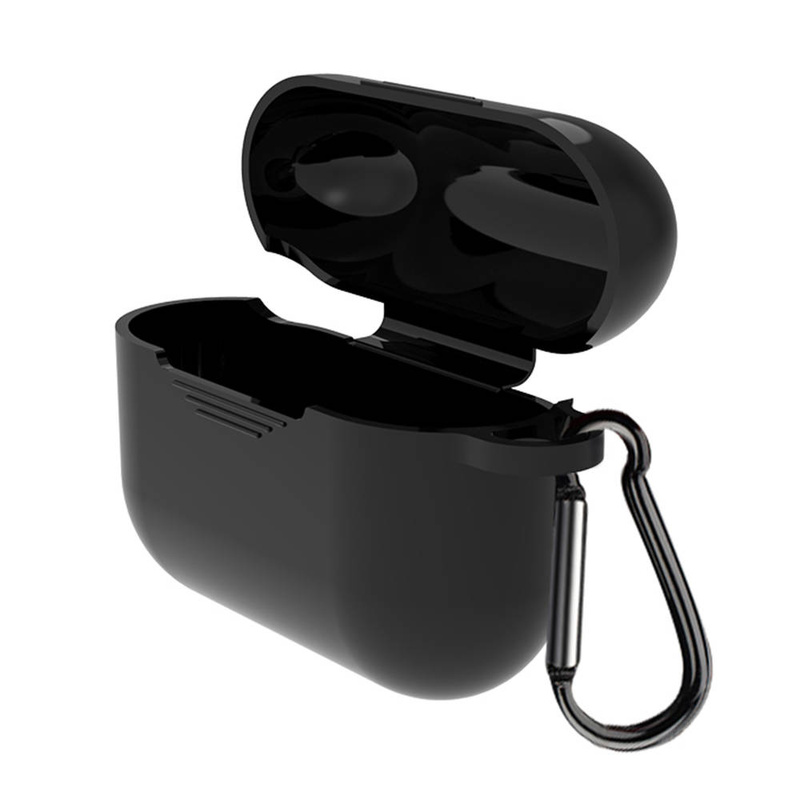 Etui do Airpods 3 czarne z haczykiem