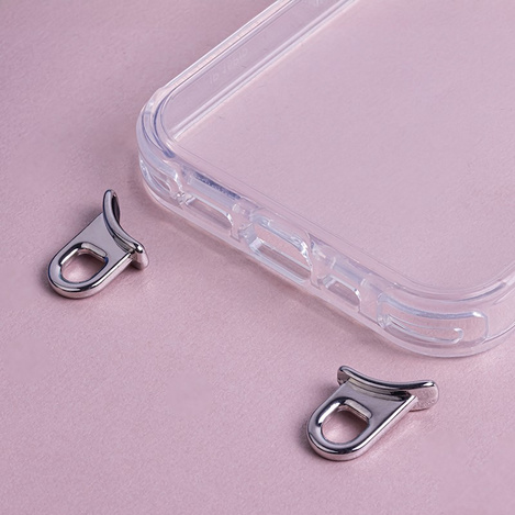 Etui Hook do iPhone 15 6,1 srebny