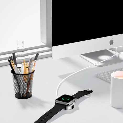 Joyroom S-IW001S induktives Ladegerät für Apple Watch mit USB-Kabel 1,2 m weiß