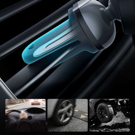 MagSafe 15W USB C 25W Baseus CW01 induktives Autoladegerät - Schwarz