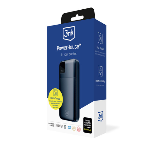 3MK POWERBANK POWERHOUSE 20000mAh 22,5W CZARNY