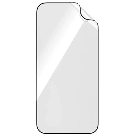 Szkło hybrydowe PanzerGlass Matrix Ultra-Wide-Fit na iPhone 15 Plus z pozycjonerem