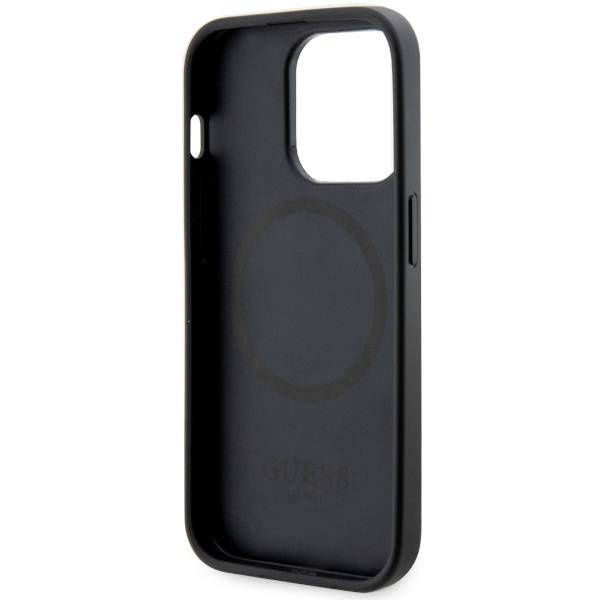 Guess GUHMP14XP4RPSK iPhone 14 Pro Max 6.7&quot; black/black hardcase 4G Printed Stripes MagSafe