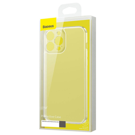 Baseus Frosted Glass Protective Case for iPhone 13 Pro Max transparent (ARWS000802)