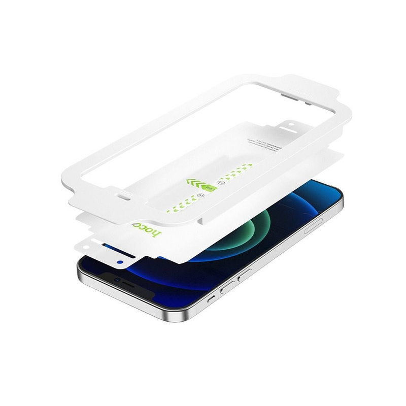 HOCO szkło hartowane kwarcowe Easy Stick HD FULL GLUE do Iphone 12 Pro Max ( 2 sztuki ) A22