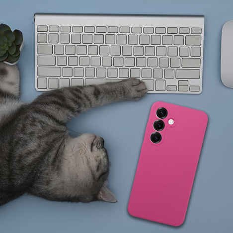 Futerał SILICONE 2mm do REALME 14 5G róż