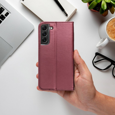 Kabura SMART MAGNETO do SAMSUNG A56 burgundowy