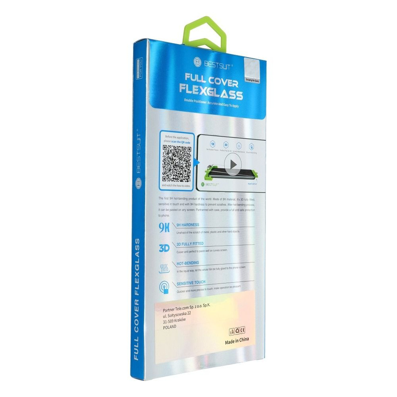 Szkło hybrydowe Bestsuit Flexible 5D Full Glue do Samsung Galaxy S9 czarny (Hot Bending)