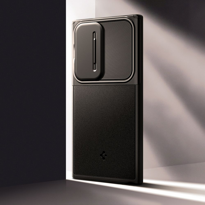 Spigen Optik Armor Hülle für Samsung Galaxy S24 Ultra – Schwarz