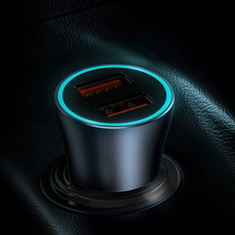 Baseus Golden Contactor Pro Dual Quick Charger Car Charger U+C 40W Dark Gray