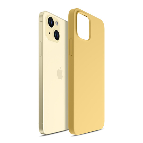 Apple iPhone 15 Plus - 3mk Hardy Silicone MagCase Yellow