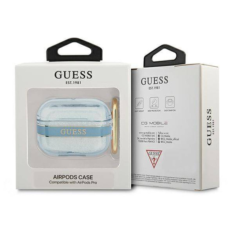 Case APPLE AIRPODS PRO Guess AirPods Strap Collection (GUAPHHTSB) blue