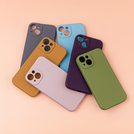 Nakładka Silicon do iPhone 16 Plus 6,7" karmelowa