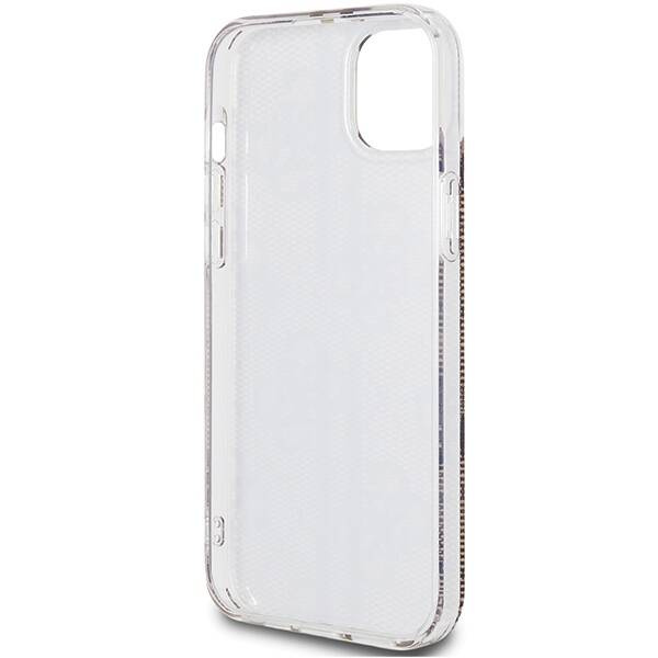 Oryginalne Etui GUESS Hardcase GUHCP15MH4PSEGW do iPhone 15 Plus (4G Gold  Stripe / brązowy)