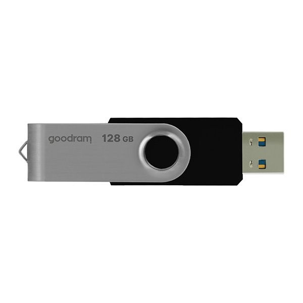 Goodram pendrive 128 GB pamięć USB 3.2 Gen 1 60 MB/s (od.) - 20 MB/s (zap.) czarny (UTS3-1280K0R11)