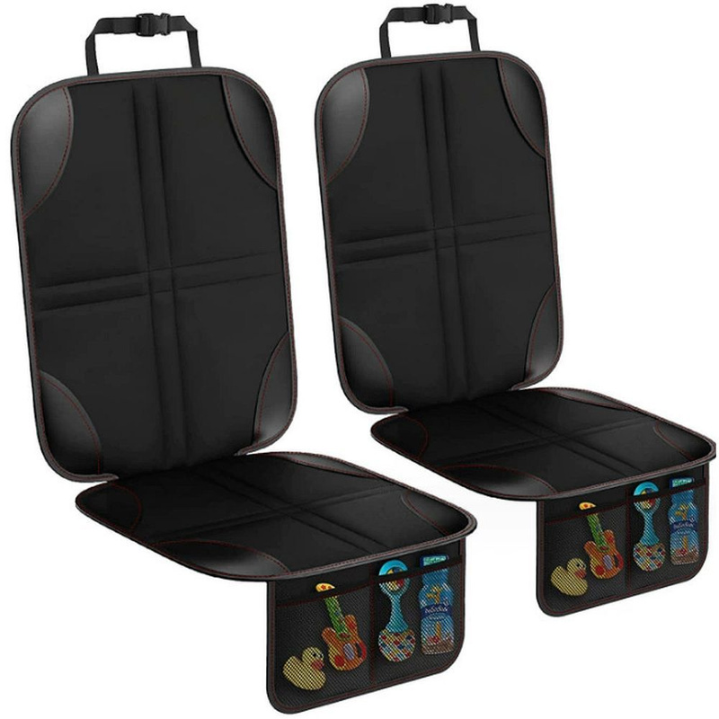 Mata ochronna na fotel samochodowy z organizerem czarna