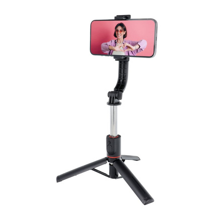 Zestaw / uchwyt selfie z pilotem na bluetooth tripod czarny SSTR-13