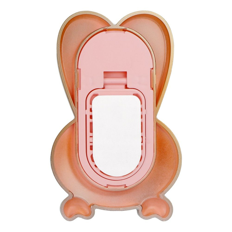 Stojak na telefon KRÓLICZEK - naklejany - różowy