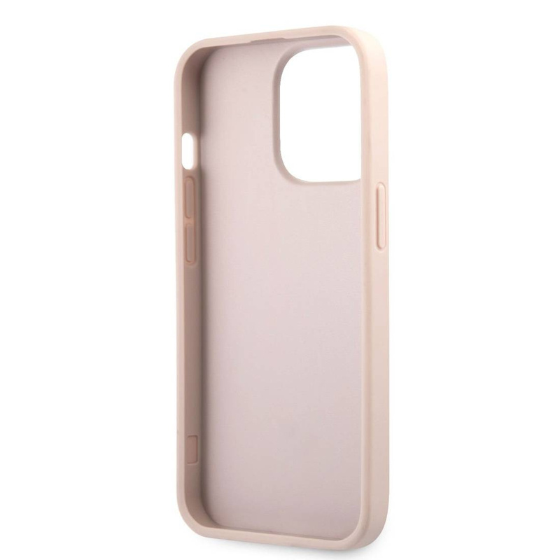 Guess nakładka do iPhone 13 Pro / 13 6,1&quot; GUHCP13L4GMGPI różowy hard case 4G Big Metal Logo