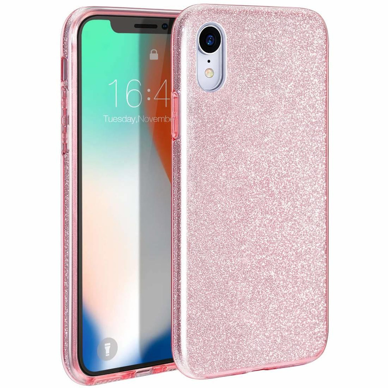 Nakładka Glitter 3in1 do Xiaomi Redmi Note 10 5G / Poco M3 Pro / M3 Pro 5G różowa