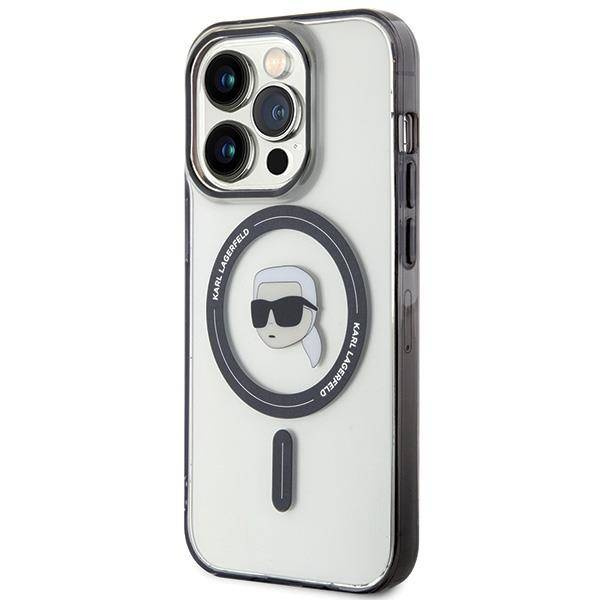 Karl Lagerfeld KLHMP15LHKHNOTK Hülle für iPhone 15 Pro – transparent