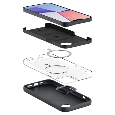 Spigen SILIKON FIT MAG MAGSAFE IPHONE 14 PLUS SCHWARZ