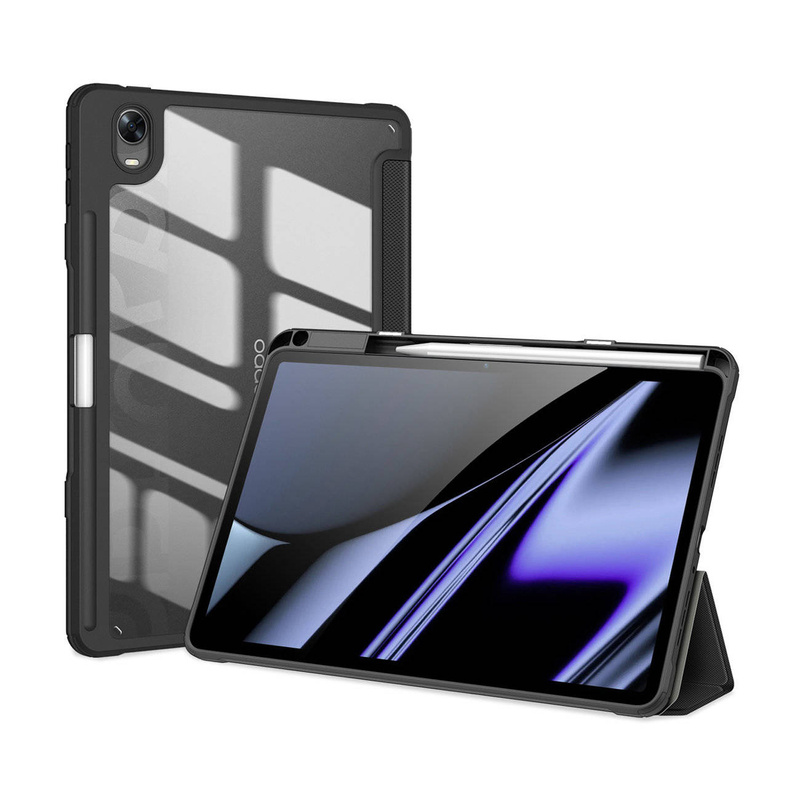 Dux Ducis Toby Armored Flip Smart Case für Oppo Pad mit Stifthalter Schwarz