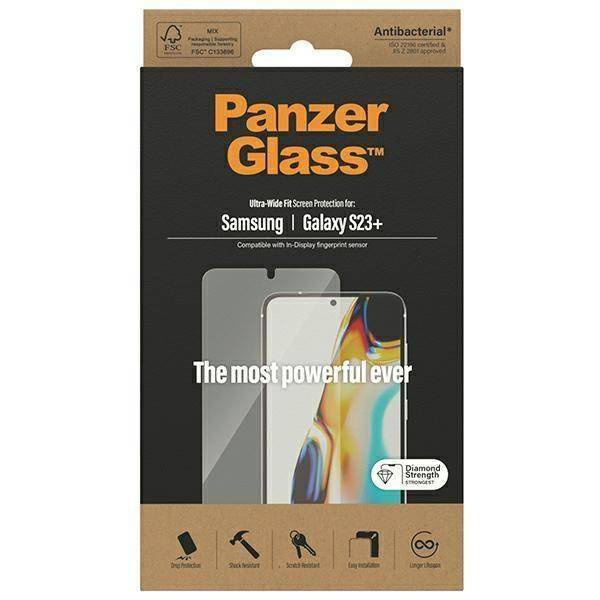 Gehärtetes Glas SAMSUNG GALAXY S23+ PanzerGlass Ultra-Wide Fit Screen Protection (7323)