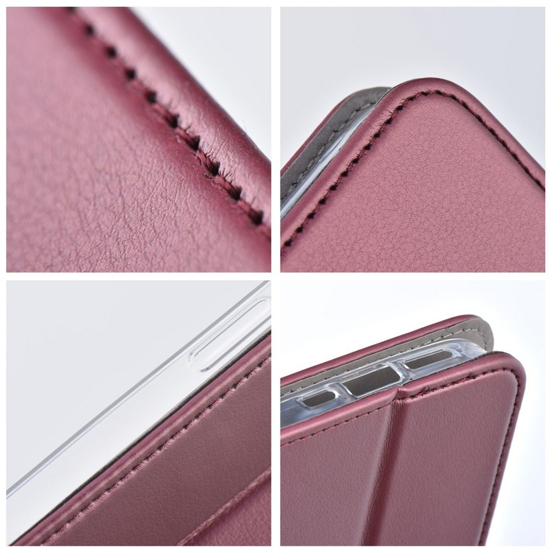 Kabura SMART MAGNETO do SAMSUNG A56 burgundowy