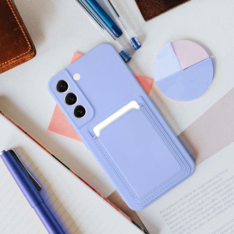Futerał CARD CASE do SAMSUNG A35 5G fioletowy