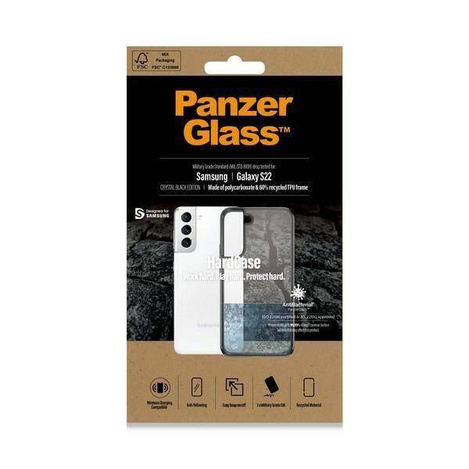 Etui SAMSUNG GALAXY S22 PanzerGlass HardCase Antibacterial Military Grade Clear transparentne