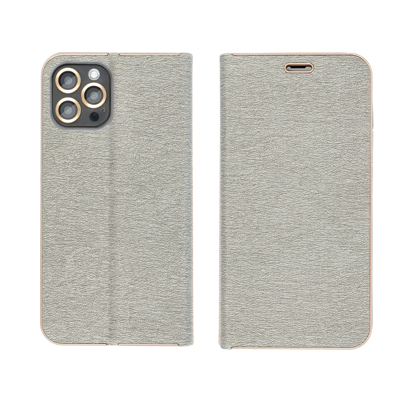 Kabura LUNA Book Gold do XIAOMI Redmi NOTE 13 PRO 5G srebrny
