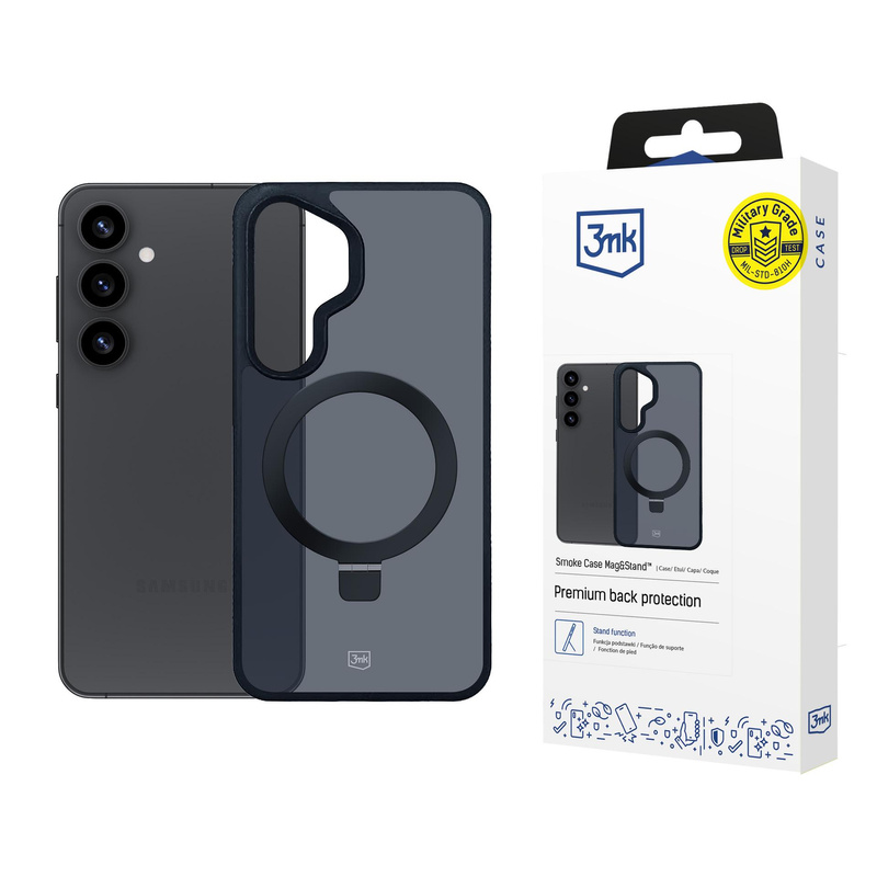 Samsung Galaxy S25 - 3mk Smoke Case Mag&Stand